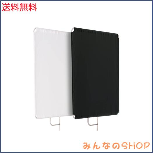 Selens 撮影用 フラッグパネル レフ板 45x60cm ディフューザー+ブラックリフレクターキット ステンレス製 撮影フラッグ 取り外し快速 ス