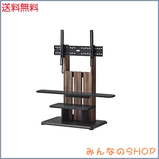 朝日木材加工(Asahiwood) 壁寄せ テレビ スタンド WS-C style 32~77型 ダークブラウン チルト機能付 キャスター付 WS-C690-DB 約幅69×奥