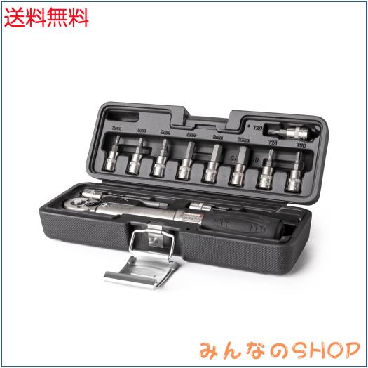CYCLISTS 自転車 トルクレンチセット 差込角6.35mm 2〜24N・m ロック機能 ラチェット式 プリセット型 ビット11個付 ロードバイク用 ケーの通販は 9,715円