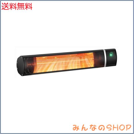 ハロゲンヒーター 電気ストーブ PSE認証済み 1秒速暖 赤外線炭素繊維ヒーター 省エネ 500/1000W/1500W 3段階温度調整可能 転倒防止 全方