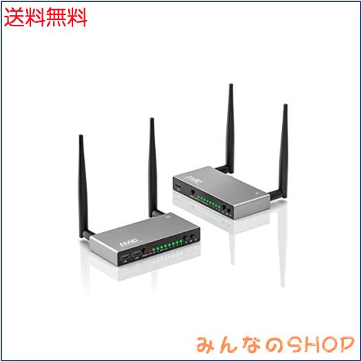 AIMIBO ワイヤレス hdmi 無線 送受信機セット 【受信機増設対応】【KVM/IRリモコン対応】 HDMI ワイヤレス エクステンダー DVD/HDTV/PCな