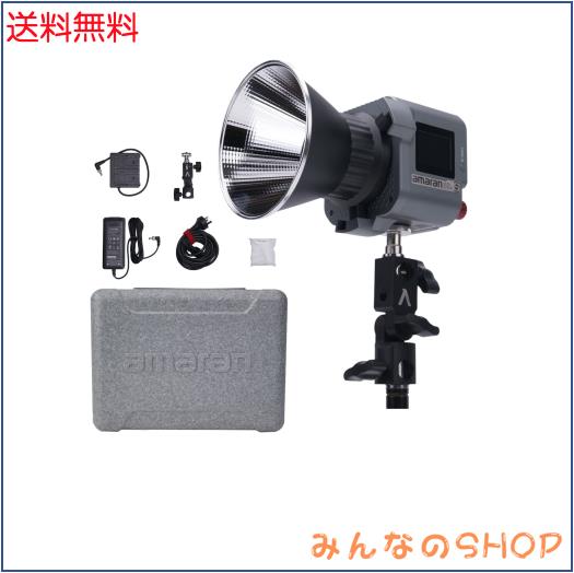 「Aputure正規品」Amaran 60x S 小型 LED ビデオ 撮影 ライト 65W 出力 色温度2700-6500k Bowens マウント付き アプリ制御 DC/AC 電源 撮