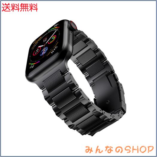Apple Watch バンド Ultra 49mm Series 10 46mm Series 9 8 7 45mm Series 6 5 4 SE 44mm Series 3 42mm に対応 チタン製 ストラップ マ