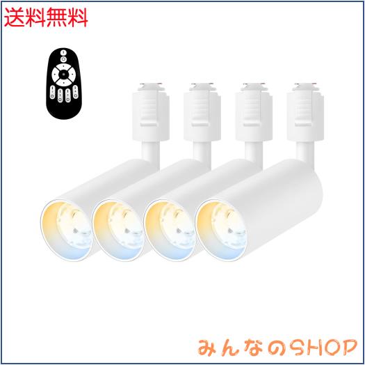 12個セット リモコン付き ダクトレール スポットライト 調光調色 40W 12個