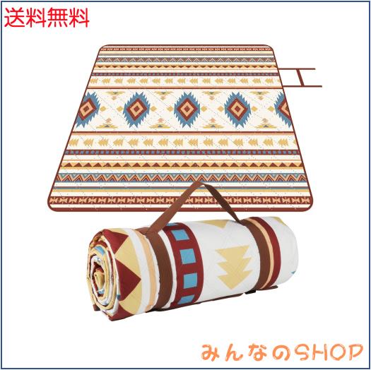 Feestars レジャーシート 軽量 ピクニックマット 200x200cm 3層 ピクニックシート 撥水 防湿 大判 超音波プレス加工 大人子供 4〜6人用 の通販は 7,047円