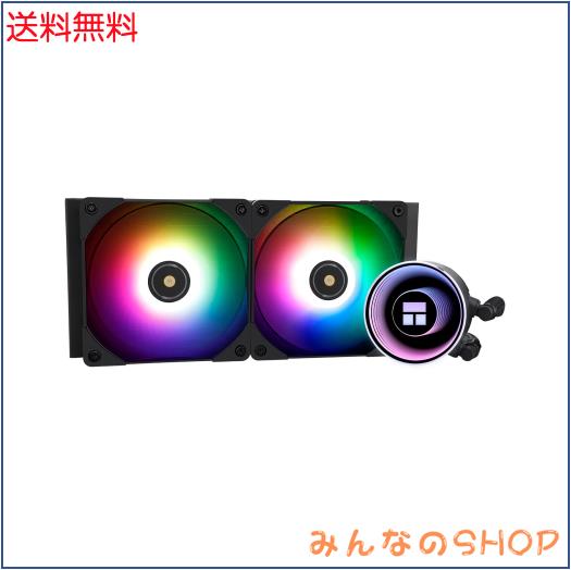 Thermalright Frozen Notte 240 BLACK ARGB 水冷CPUクーラー、240mmブラックCPUクーラー仕様、ダブルPWMファン、S-FDB V2ベアリング、AMD