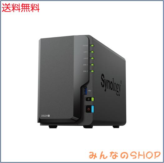 Synology NASキット 2ベイ DS224+ クアッドCPU 2GBメモリ搭載 スタンダードユーザー向け 電話サポート対応品 DiskStationの通販は