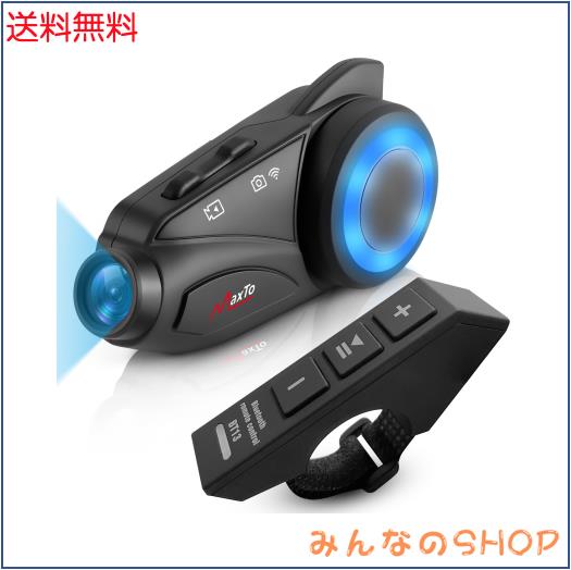 2024年最新改良バイク インカム MAXTO M3 カメラ付き 360度角度調整 最大 6人同時通話 bluetooth 無線機いんかむ M3全てのブランドとペアの通販は