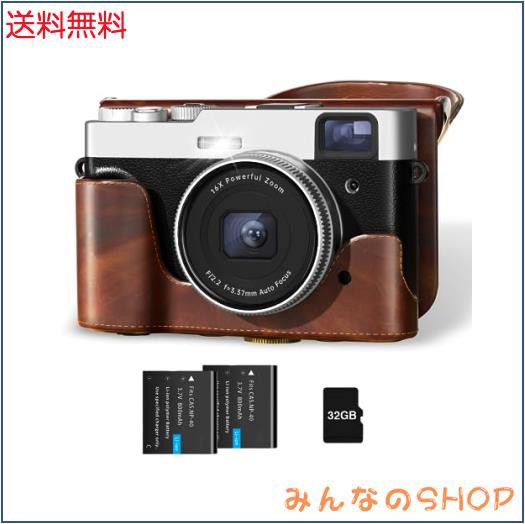 SIXTARY 4K デジカメ デジタルカメラ 4800万画素 オートフォーカス 手振れ補正 16倍ズーム 多機能 デジカメ 初心者向け 軽量 ファインダの通販は 14,156円