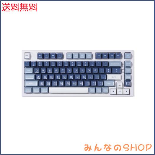 YUNZII YZ75 75% ホットスワップ対応ワイヤレスゲーミングキーボード RGBバックライト BT5.0/2.4G/USB-C、Dye Sub PBTキーキャップ Linuxの通販は