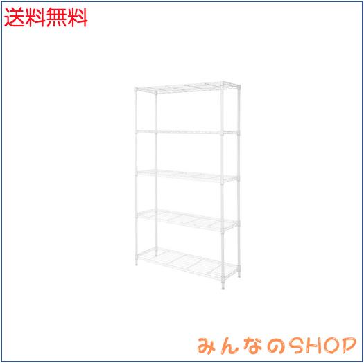 ニトリ(NITORI) スチールラック STANDARD 幅85cm 4段 ホワイト 8791261