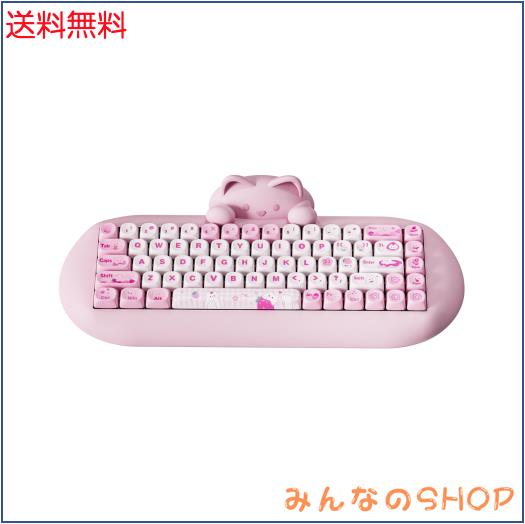 YUNZII C68 ワイヤレスメカニカルキーボード かわいい猫 ps4/ps5対応