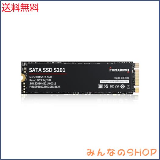 fanxiang S201 2TB M.2 SSD 2280 SATA III 6Gb/s 内蔵ソリッドステートドライブ SLCキャッシュ 速度向上 読取り速度最大550MB/秒 ノート