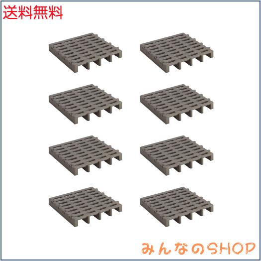 Belca 日本製 すのこベット ジョイントふとんすのこ 8枚入り 幅51.7×奥行51.6×高さ7.1cm エコブラウン 耐荷重 120kg シングルサイズ 湿