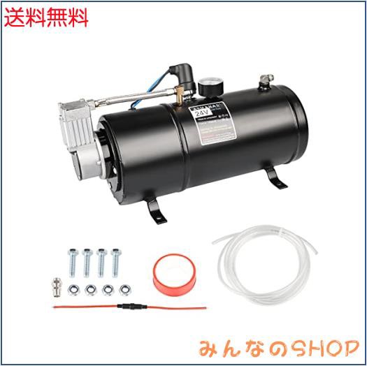 15A オイルレス エアーコンプレッサー 150PSI 3Ｌ 24V タンク容量 ホーン改造 普通車 軽自動車のタイヤ ボール  ゴムボートなどの空気入れの通販はau PAY マーケット - みんなのSHOP | au PAY マーケット－通販サイト