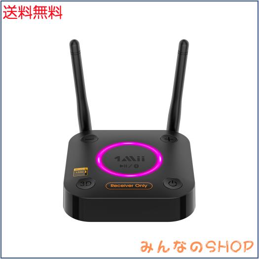 1Mii Bluetooth レシーバー オーディオ LDAC ブルートゥース 5.2 受信機 DAC AUX イヤホンジャック 光デジタル 同軸 搭載 iPhone/Androidの通販は