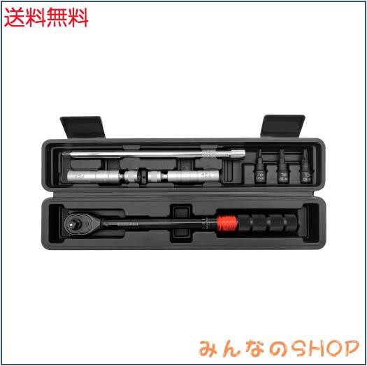 ZKTOOL 5-60Nm スパークプラグレンチキット マグネット 磁気ユニバーサルジョイント スパークプラグソケットセット 差込角3/8インチ 9.5mの通販は