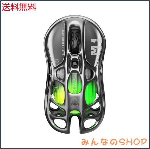 【国内正規品】GravaStar ゲーミング マウス 無線 有線 ワイヤレス 軽量 4K PAW3395センサー 26000DPI 4Kポーリングレート 低遅延 高感度
