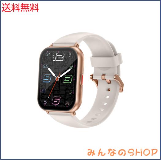 RUIMEN スマートウォッチ 通話機能付き レディース Smart Watch iPhone アンドロイド対応 女性生理周期管理 歩数計 腕時計 着信通知 懐中