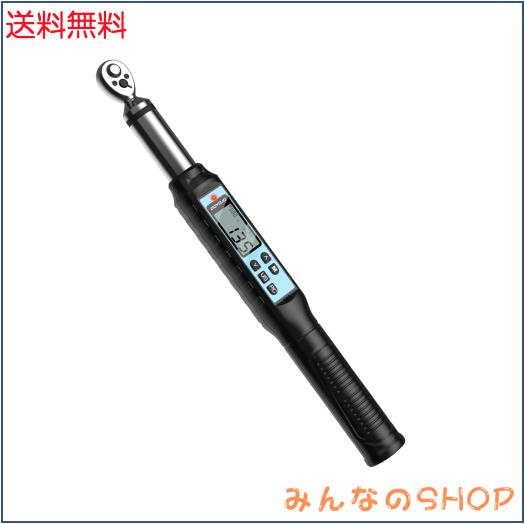 GOYOJO デジタルトルクレンチ 高精度 トルクレンチ 耐久性 3モード・4単位 多用途 3/8インチドライブ、記録999 件 自動車整備 タイヤ交換