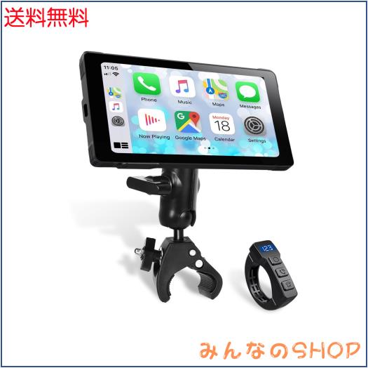 【超薄型+USB給電】 ニコマク NikoMaku バイク用 スマートモニター 【自動輝度調整】 バイク ナビ ディスプレイ SM-1C V2.0 Carplay/Andr