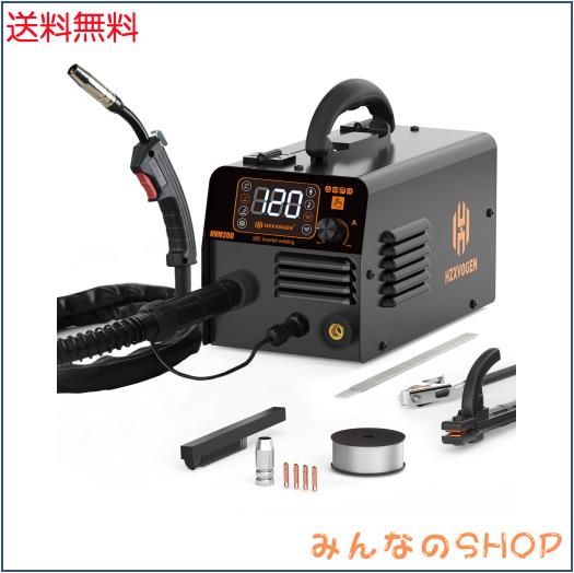 HZXVOGEN 半自動溶接機 100V 120A 1台3役 ノンガスMIG？被覆アーク？LIFT TIGに対応 液晶表示 インバーター搭載 小型 軽量 家庭用 初心者