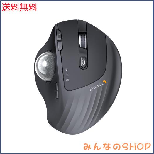 ProtoArc トラックボールマウス EM01 NL 2.4GとBluetooth両対応 3台デバイス同時接続ワイヤレスマウス 5段階調節DPI 7ボタン トラックボの通販は 6,267円
