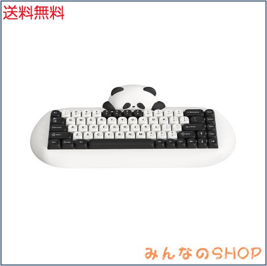 YUNZII C68 ワイヤレスメカニカルキーボード かわいいパンダ 65％ 無線 ホットスワップ シリコーン 人間工学 ゲーミングキーボード三つモ