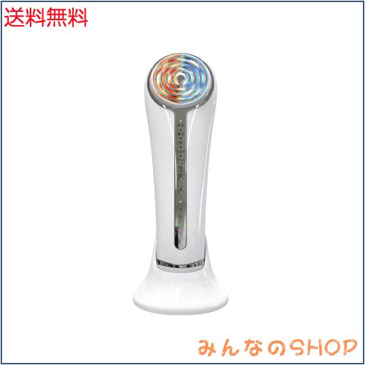 【2024年新モデル】 美顔器 RF美顔器 イオン導入 超音波美顔器 EMS 微電流 4色LED 光エステ 1台多役 イオン美顔器 6種類モード 3段階レベ