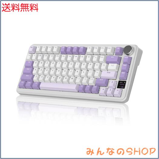 ATTACK SHARK X85Pro ゲーミングキーボード ワイヤレスキーボード キーボード bluetooth ワイヤレス 無線 ブルーベリースイッチ ガスケッ