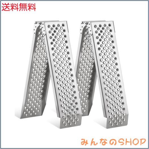 バイク スロープ 折りたたみ式 gardhom 160cm 荷重680kg アルミ ラダーレール 幅広 21.5CM オートバイク適用 段差解消50CM アルミブリッ