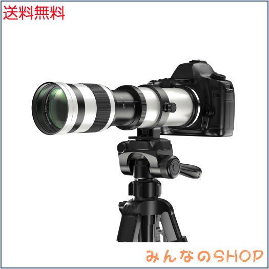 Lightdow 望遠 ズーム レンズ 420-800mm F/8.3-16 対応キヤノンEF/EF-S レンズ for Canon EOS Kiss X10i X10/250D X9i X9 X8i X7i X6i X5