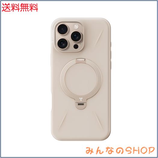 【新型ゼンマイ式 ・本体新色にピッタリ！】TORRAS iPhone 16 Pro Max 用 ケース カメラコントロール対応 ゼンマイ式スタンド マグネット