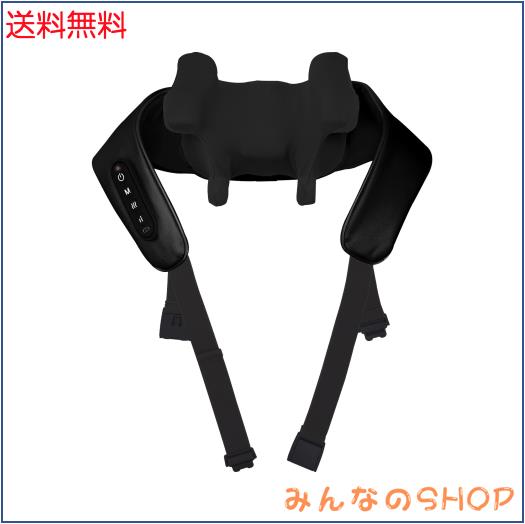 Liaolee ネックケア 首・肩・腰・背中・太もも リラクゼーション器 2024新登場 温熱機能 コードレス USB充電式 強度調節 静音 軽量 長さ