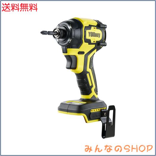 YOIbuy PRO インパクトドライバー 充電式 4眼LED トルク230Nm 楽モードあり 4段変速 マキタ 18V 互換 本体のみ （充電池・充電器別売）