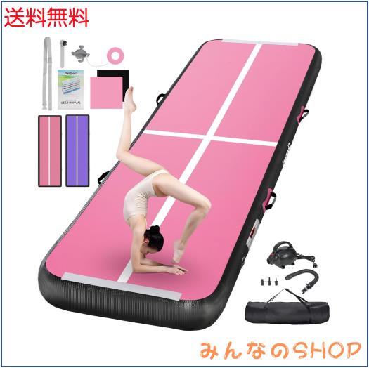 Fbsport 3M エアトラック 体操 マット エアーマット 折り畳み可能 インフレータブル 電動エアーポンプ付き 自宅用 トレーニング 武道 テ