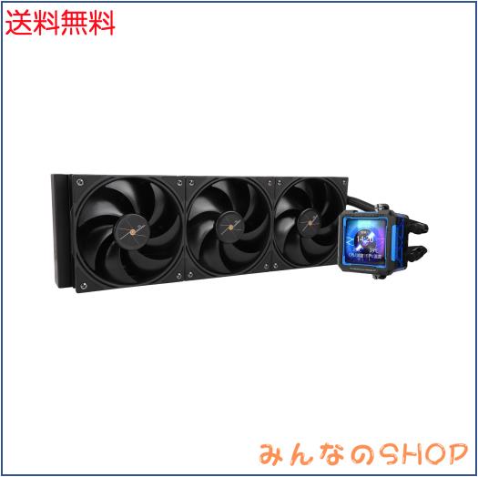 THERMALRIGHT FW PRO 360 Black CPU AIOクーラー、320*320解像度のIPS LCDスクリーン、AM5＆Intel 1700/1851用、高性能360スペック水冷ラ
