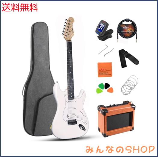 ADM 電気ギターギター 未経験者一揃いの道具 39in フルサイズ ギター包み アンプリファイアー、御徒面子、同盟罷業一巡り、弦、ラジオ受信機、有線テレビ、爪
