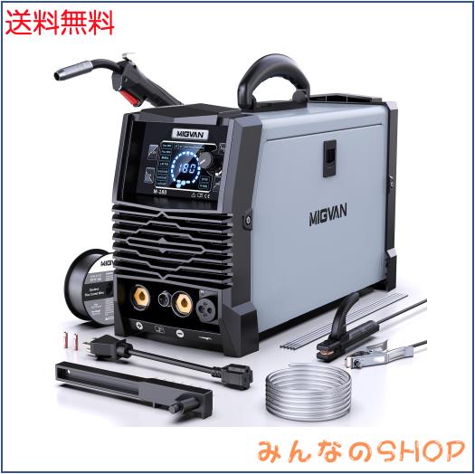 MIGVAN 溶接機 100v 200v兼用 180A 定格使用率60％ 1台5役 半自動溶接