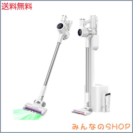 掃除機 コードレス【2025最新型!＆業界初自動ゴミ収集ドック搭載＆置くだけで充電＆65Kpa超強力吸引＆Smartホコリ自動検知＆グリーンLEDライト