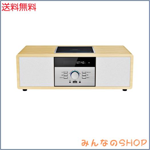 ミニコンポ・セットコンポ CDプレーヤー レトロ/Bluetooth/FMステレオ