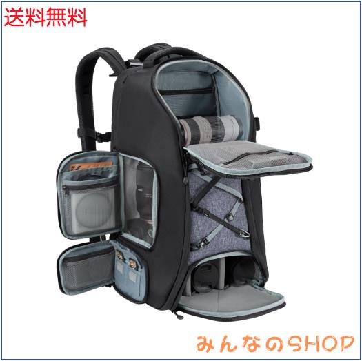 K＆F Concept カメラバック カメラリュック リュックサック バックパック 大容量 2気室 おしゃれ nikon canon Sigma Tamron sonyなどカメ