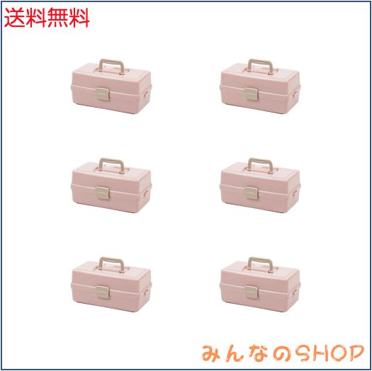 JEJアステージ(JEJ Astage) ツールボックス ストロベリー 棚2段付き 収納ボックス シェルフフルール350 ネイルキット ハンドメイド用具