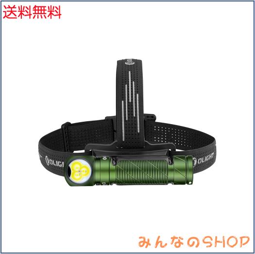 OLIGHT(オーライト) Perun 3 LED ヘッドライト 充電式 懐中電灯 ヘルメットライト フラッシュライト head lamp ledライト 白＆赤 3000ル