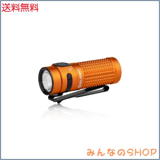 OLIGHT(オーライト) Baton 4 フラッシュライト 1300ルーメン 小型 強力 無段階調光ミニ 懐中電灯 ハンディライト 充電式 キャンプ用 釣り
