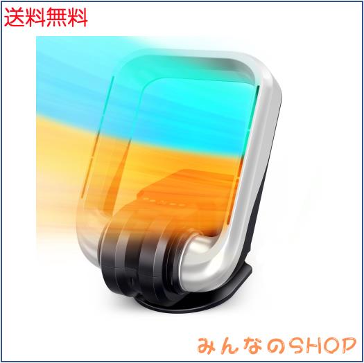 セラミックヒーター 【2025冬新型！冷暖兼用・360°温風・羽根なし】 ヒーター 壁掛け 2秒速暖 3段階温風＆5段階送風 首振り/上下180°調