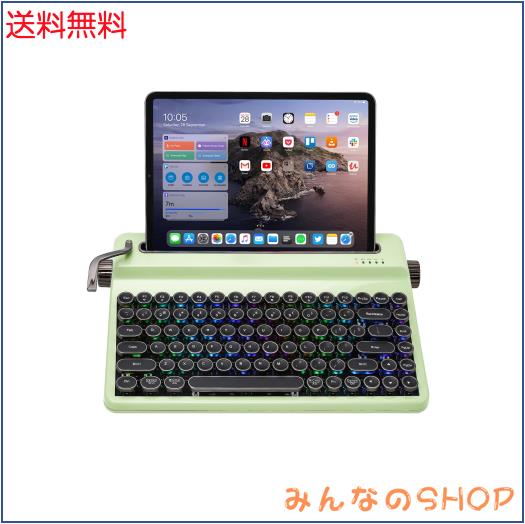 YUNZII QL75 タイプライターキーボード ワイヤレス レトロメカニカルキーボード ホットスワップ対応 パンクスタイルの丸型キーキャップ R