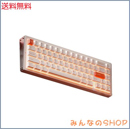 MelGeek REAL67 有線キーボード、US英語配列、RGB搭載ゲーミングキーボード、マグネティックスイッチキーボード、ラピッドトリガー、ホッ