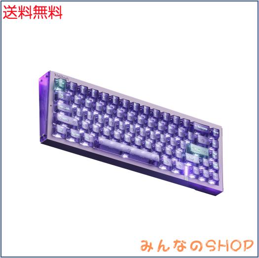 MelGeek REAL67 有線キーボード、US英語配列、RGB搭載ゲーミングキーボード、マグネティックスイッチキーボード、ラピッドトリガー、ホッ