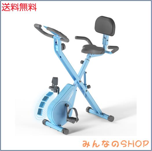 CHAOKE フィットネスバイク エアロバイク 家庭用 静音 折りたたみ 16段階負荷調整 トレーニングバイク 心拍数計測 アップグレード版 室内